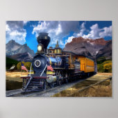 Rocky Mountain Train Poster (Voorkant)
