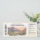 Rocky Mountain Trip Instapassage Ticket Kaart (Staand voorkant)