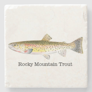 Rocky Mountain Trout Fish Stenen Onderzetter