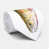 Rocky Mountain Trout Fish Stropdas (Opgerold)