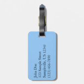 Rocky Mountain Uitzicht Schilderachtig Landschap Bagagelabel (Achterkant verticaal)