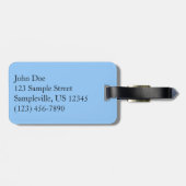 Rocky Mountain Uitzicht Schilderachtig Landschap Bagagelabel (Achterkant horizontaal)