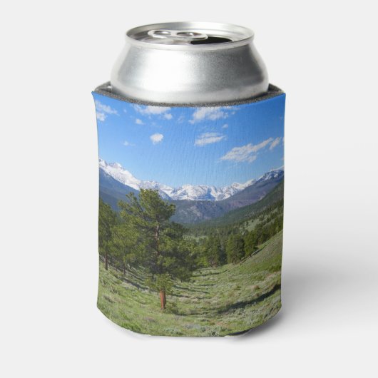 Rocky Mountain Uitzicht Schilderachtig Landschap Blikjeskoeler (Blikje Achterkant)