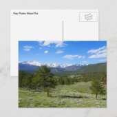 Rocky Mountain Uitzicht Schilderachtig Landschap Briefkaart (Voorkant / Achterkant)