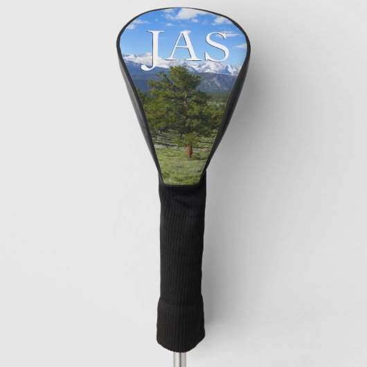 Rocky Mountain Uitzicht Schilderachtig Landschap Golfheadcover (Voorkant)