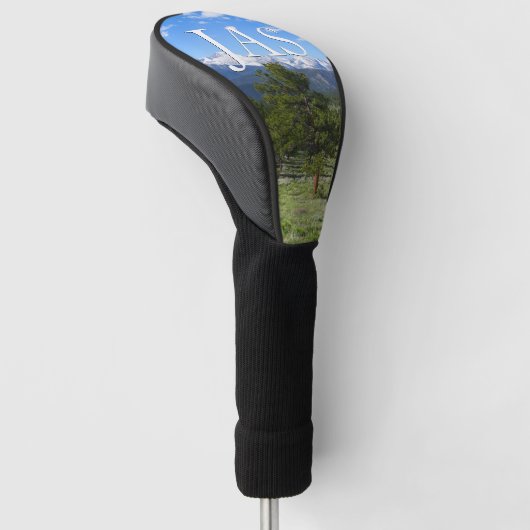 Rocky Mountain Uitzicht Schilderachtig Landschap Golfheadcover (Schuin)