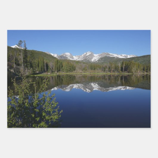 Rocky Mountain Uitzicht Schilderachtig Landschap Inpakpapier Vel (Voorkant 2)