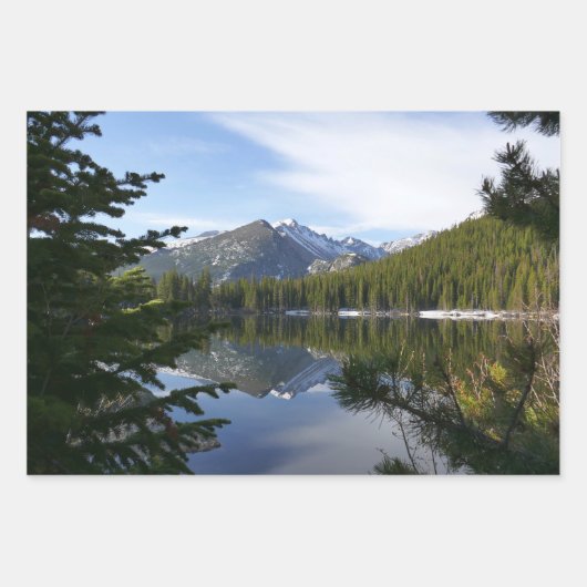 Rocky Mountain Uitzicht Schilderachtig Landschap Inpakpapier Vel (Voorkant 3)