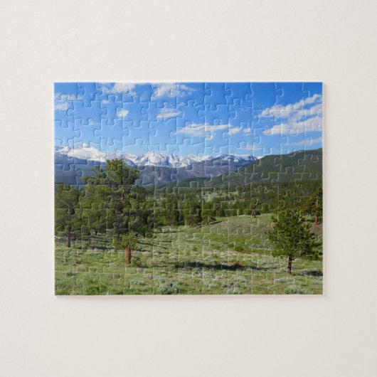 Rocky Mountain Uitzicht Schilderachtig Landschap Legpuzzel (Horizontaal)