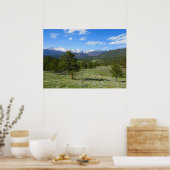 Rocky Mountain Uitzicht Schilderachtig Landschap Poster (Keuken)