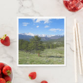 Rocky Mountain Uitzicht Schilderachtig Landschap Servet (Insitu)