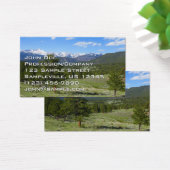 Rocky Mountain Uitzicht Schilderachtig Landschap Visitekaartje (Bureau)