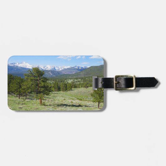 Rocky Mountain View Schitterend Landschap Bagagelabel (Voorkant horizontaal)