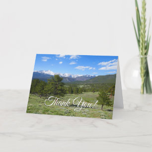 Rocky Mountain View Schitterend Landschap Bedankkaart