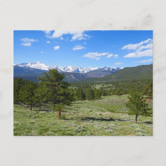 Rocky Mountain View Schitterend Landschap Briefkaart (Voorkant)