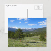 Rocky Mountain View Schitterend Landschap Briefkaart (Voorkant / Achterkant)
