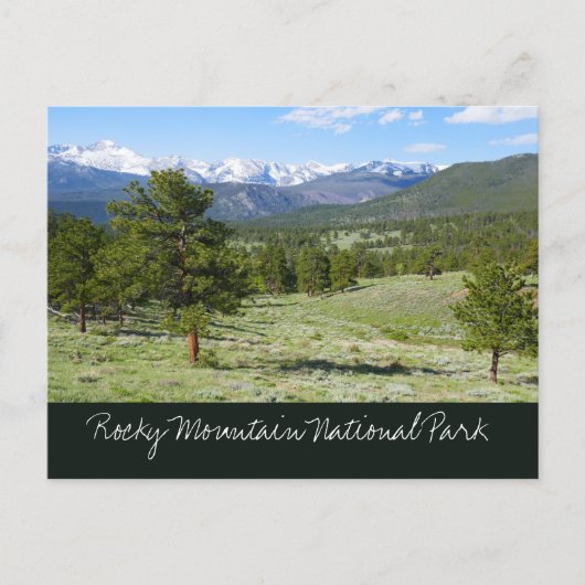 Rocky Mountain View Schitterend Landschap Briefkaart (Voorkant)