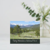Rocky Mountain View Schitterend Landschap Briefkaart (Staand voorkant)