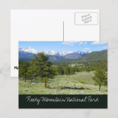 Rocky Mountain View Schitterend Landschap Briefkaart (Voorkant / Achterkant)