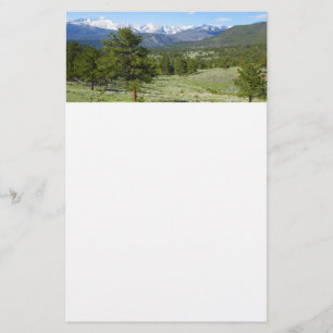 Rocky Mountain View Schitterend Landschap Briefpapier