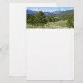 Rocky Mountain View Schitterend Landschap Briefpapier (Voorkant / Achterkant)