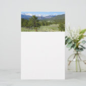 Rocky Mountain View Schitterend Landschap Briefpapier (Staand voorkant)