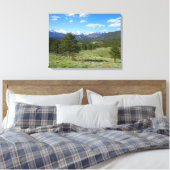 Rocky Mountain View Schitterend Landschap Canvas Afdruk (Insitu (Slaapkamer))