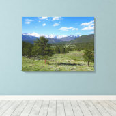 Rocky Mountain View Schitterend Landschap Canvas Afdruk (Insitu (Houten vloer))