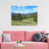 Rocky Mountain View Schitterend Landschap Canvas Afdruk (Insitu (Woonkamer))