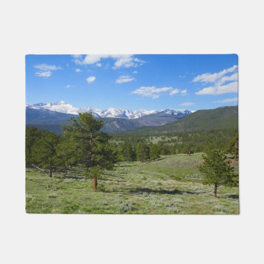 Rocky Mountain View Schitterend Landschap Deurmat (Voorkant)