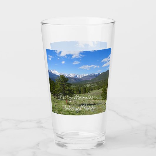 Rocky Mountain View Schitterend Landschap Glas (Voorkant)