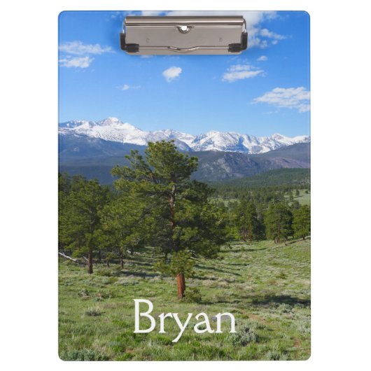 Rocky Mountain View Schitterend Landschap Klembord (Voorkant)