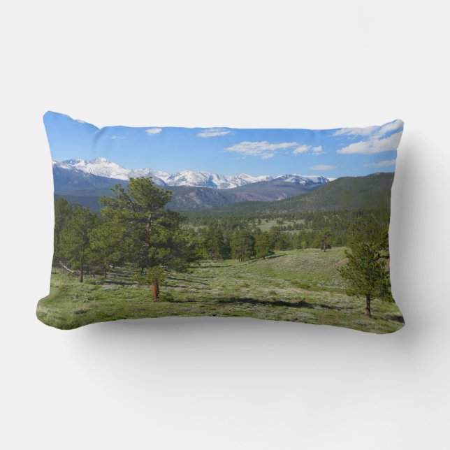 Rocky Mountain View Schitterend Landschap Kussen (Voorkant)