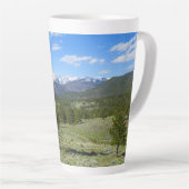 Rocky Mountain View Schitterend Landschap Latte Mok (Rechterhoek)