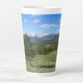 Rocky Mountain View Schitterend Landschap Latte Mok (Voorkant)