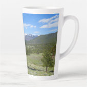 Rocky Mountain View Schitterend Landschap Latte Mok (Rechts)