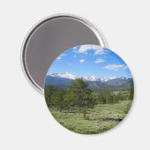Rocky Mountain View Schitterend Landschap Magneet (Voorkant / Achterkant)