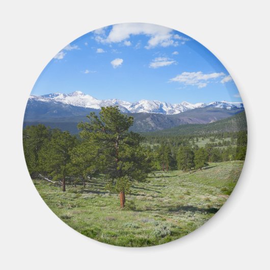 Rocky Mountain View Schitterend Landschap Magneet (Voorkant)