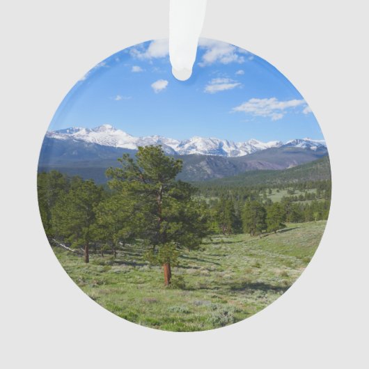 Rocky Mountain View Schitterend Landschap Ornament (voorkant)