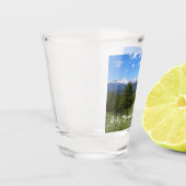 Rocky Mountain View Schitterend Landschap Shot Glas (Links)