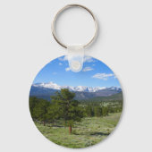 Rocky Mountain View Schitterend Landschap Sleutelhanger (Achterkant)