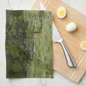 Rocky Mountain View Schitterend Landschap Theedoek (Quarter Fold)
