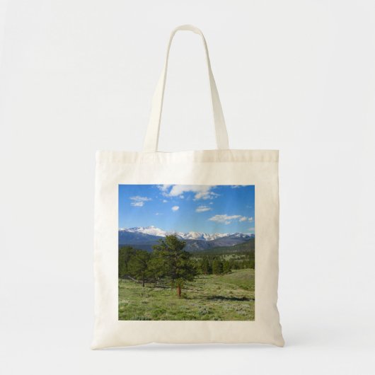 Rocky Mountain View Schitterend Landschap Tote Bag (Voorkant)