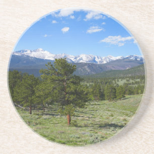 Rocky Mountain View Schitterend Landschap Zandsteen Onderzetter