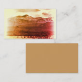 Rocky Mountain visitekaartje sjabloon foto kunst (Voorkant / Achterkant)