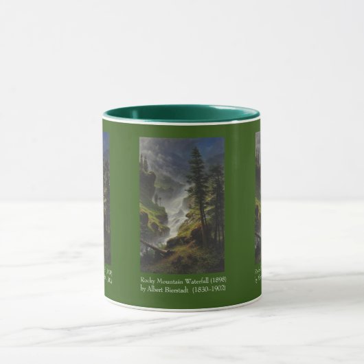 Rocky Mountain Waterfall (1898) door Albert Bierst Mok (Midden)