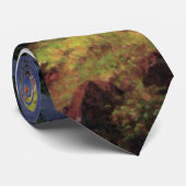 Rocky Mountain Waterfall - Albert Bierstadt Stropdas (Opgerold)