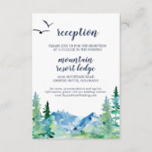 Rocky Mountain Wedding Reception Insert Kaart (Voorkant)