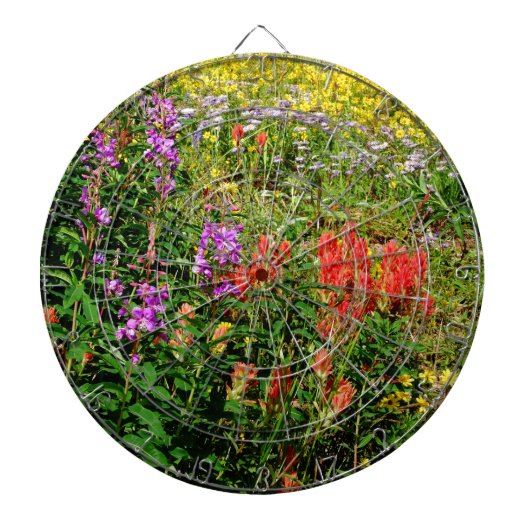 Rocky Mountain Wildbloemen Dartbord (Voorkant)