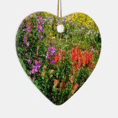 Rocky Mountain Wildbloemen Keramisch Ornament (Rechts)